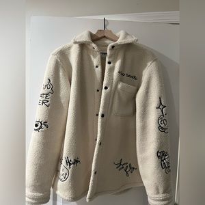 Zara Embroidered White Fleece - Untold Secrets